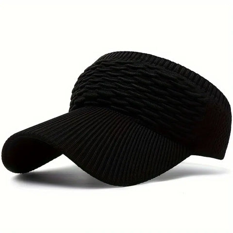 Casual Elastic Knitted Cap  For Outdoor Sports And Sun Protection