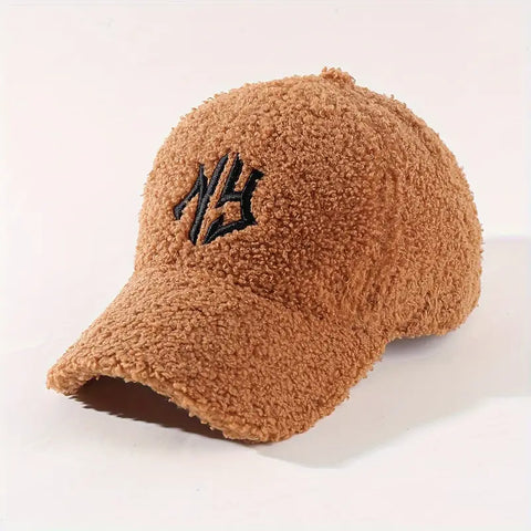 New York Embroidery Warm Winter Baseball Cap