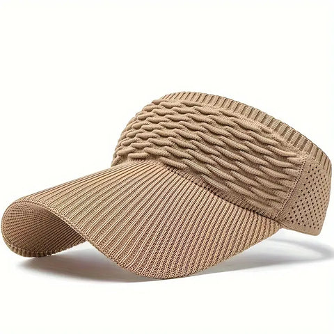 Casual Elastic Knitted Cap  For Outdoor Sports And Sun Protection