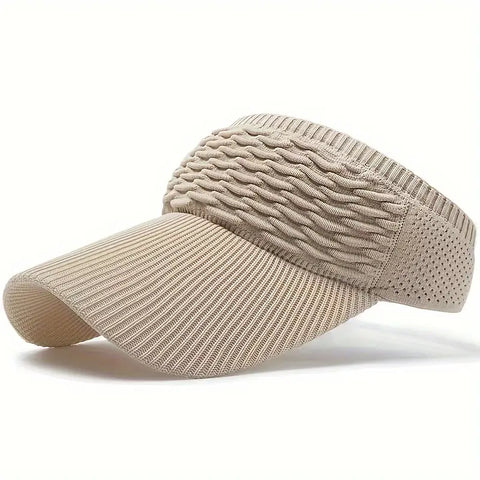 Casual Elastic Knitted Cap  For Outdoor Sports And Sun Protection